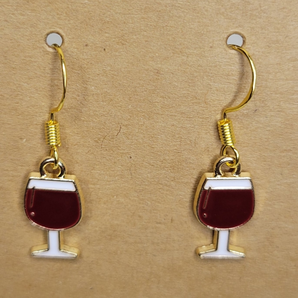 Wine Glass Earrings